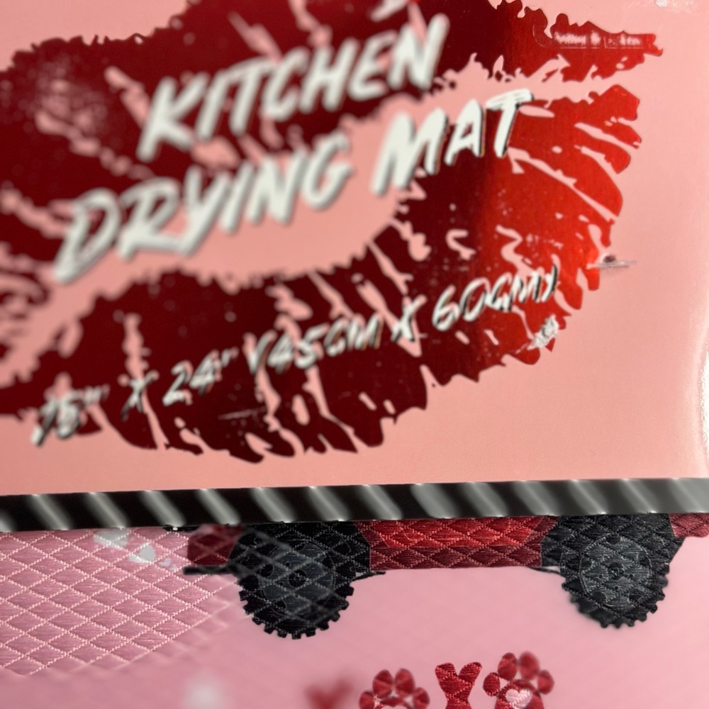 Valentines Kitchen Drying Mat - Picture 2 of 2